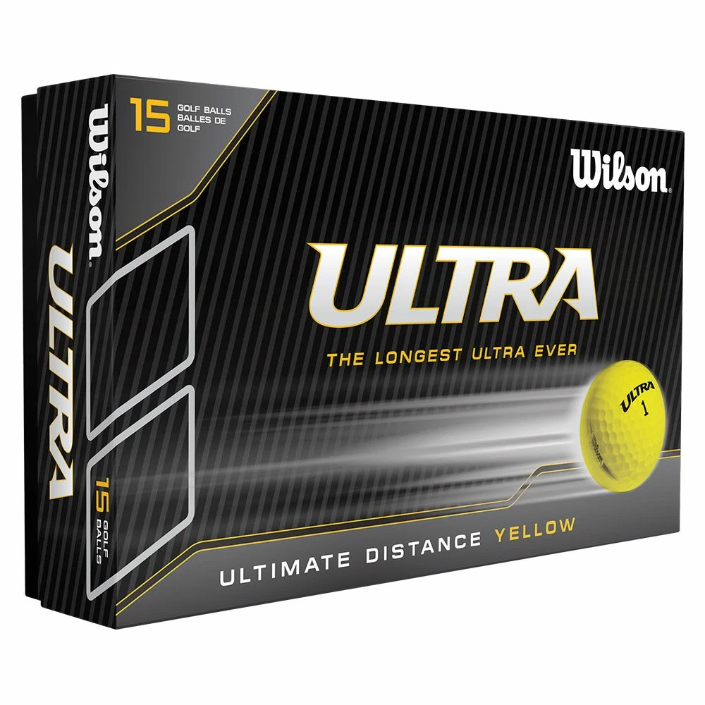 Wilson Ultra Golf Yellow Balls (15 Ball Pack) 3 Wilson Ultra Golf Yellow Balls (15 Ball Pack)