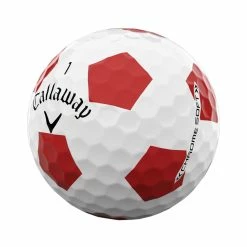 Callaway Chrome Soft 2022 Truvis Red Golf Balls -Golf Gloves Sales callaway chrome soft golf balls truvis red angle