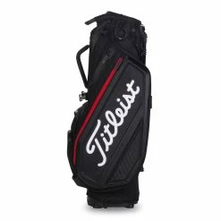 Titleist Jet Black Premium Golf Staff Stand Bag -Golf Gloves Sales titleist 2020 jet black premium stand bag side 1