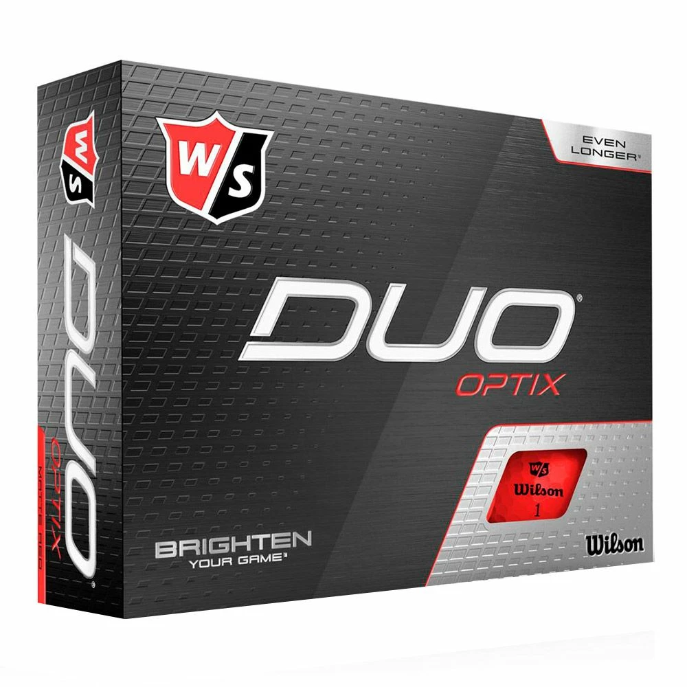 Wilson Staff Duo Optix Red Golf Balls 3 Wilson Staff Duo Optix Red Golf Balls